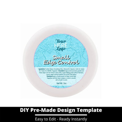 Small Edge Control Top Label Template 120