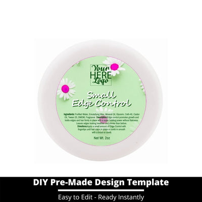 Small Edge Control Top Label Template 124