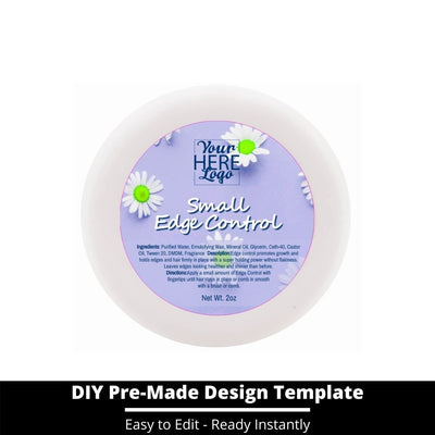 Small Edge Control Top Label Template 126