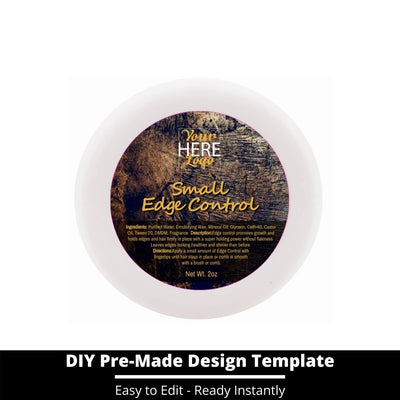 Small Edge Control Top Label Template 128