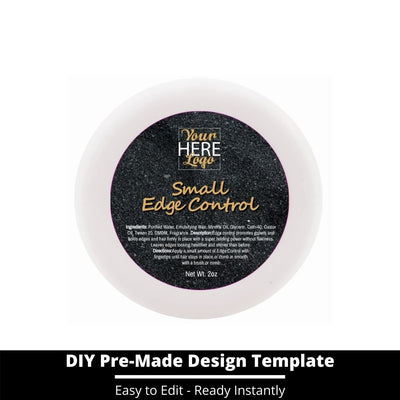 Small Edge Control Top Label Template 131