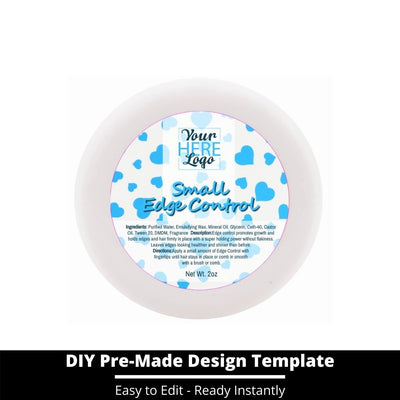 Small Edge Control Top Label Template 132