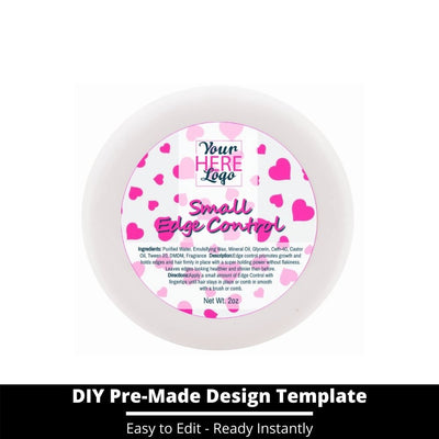 Small Edge Control Top Label Template 134