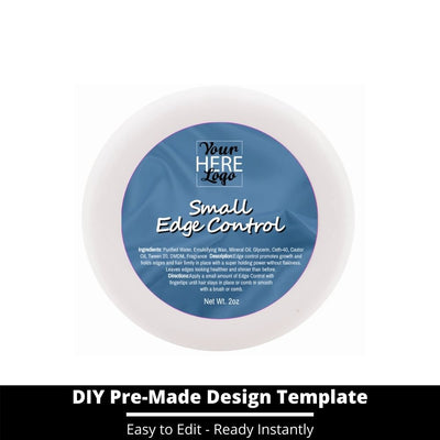 Small Edge Control Top Label Template 137