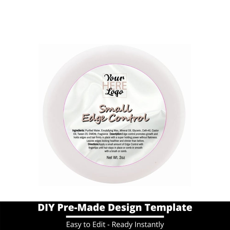 Small Edge Control Top Label Template 138