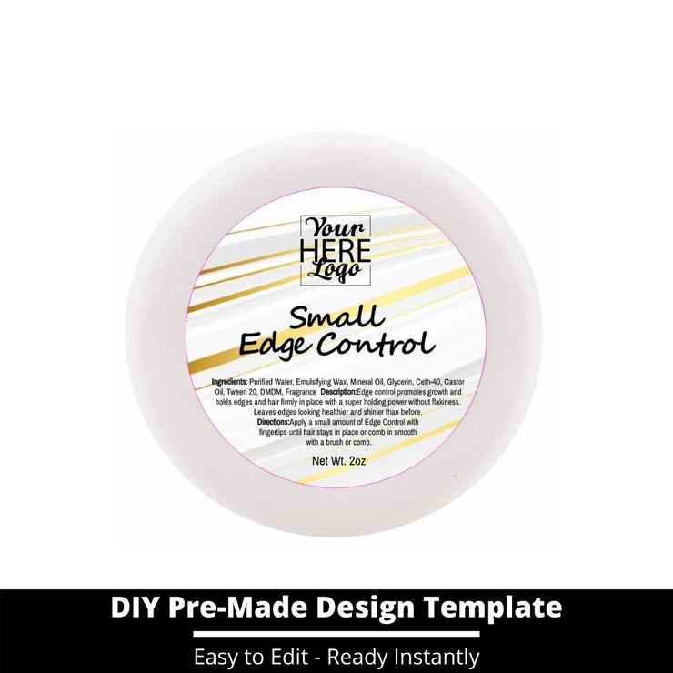 Small Edge Control Top Label Template 139