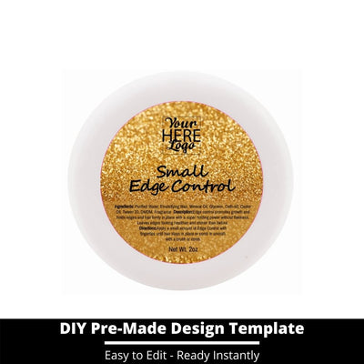 Small Edge Control Top Label Template 140