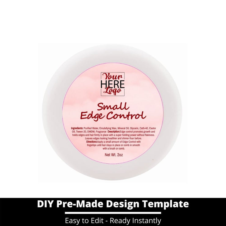 Small Edge Control Top Label Template 143