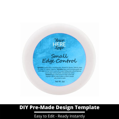 Small Edge Control Top Label Template 144