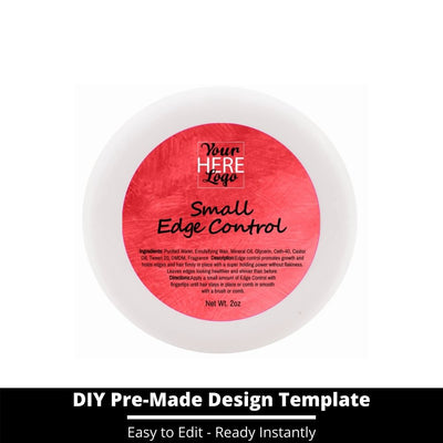 Small Edge Control Top Label Template 146