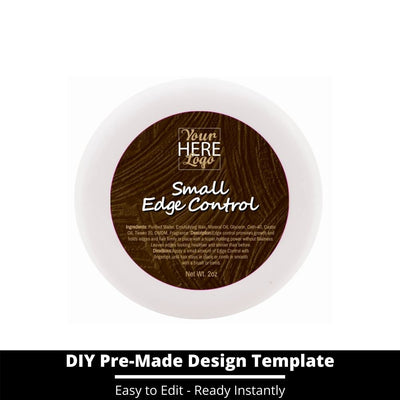 Small Edge Control Top Label Template 151