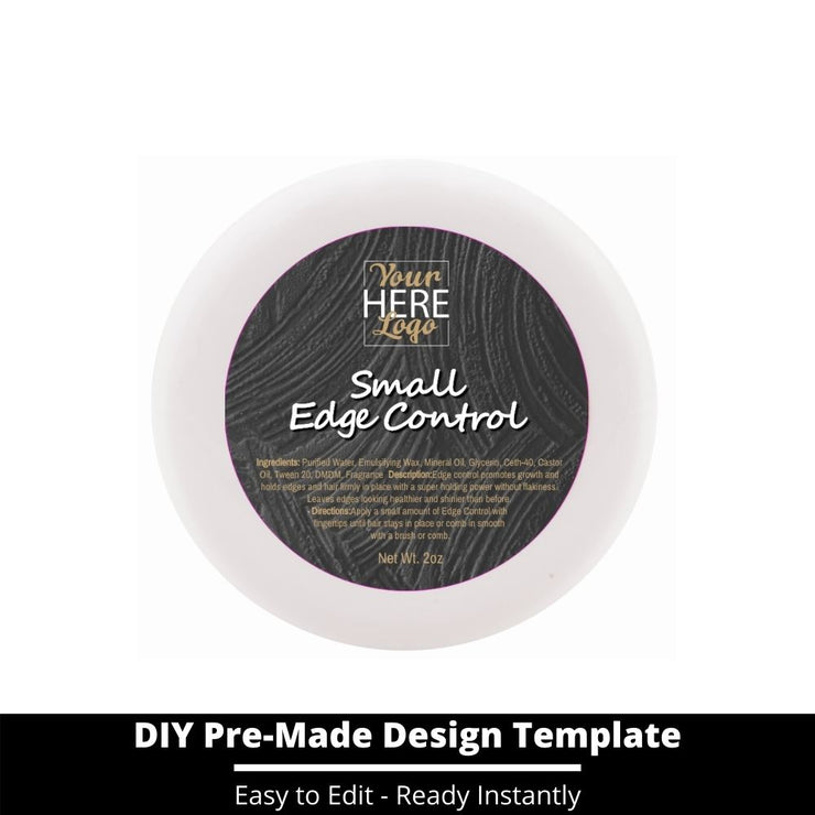 Small Edge Control Top Label Template 152