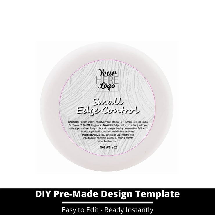 Small Edge Control Top Label Template 153