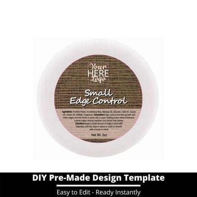 Small Edge Control Top Label Template 155