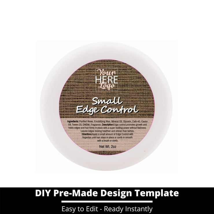 Small Edge Control Top Label Template 155