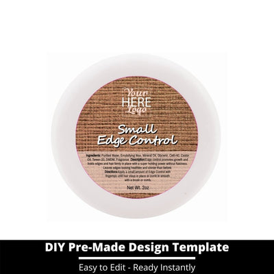 Small Edge Control Top Label Template 156