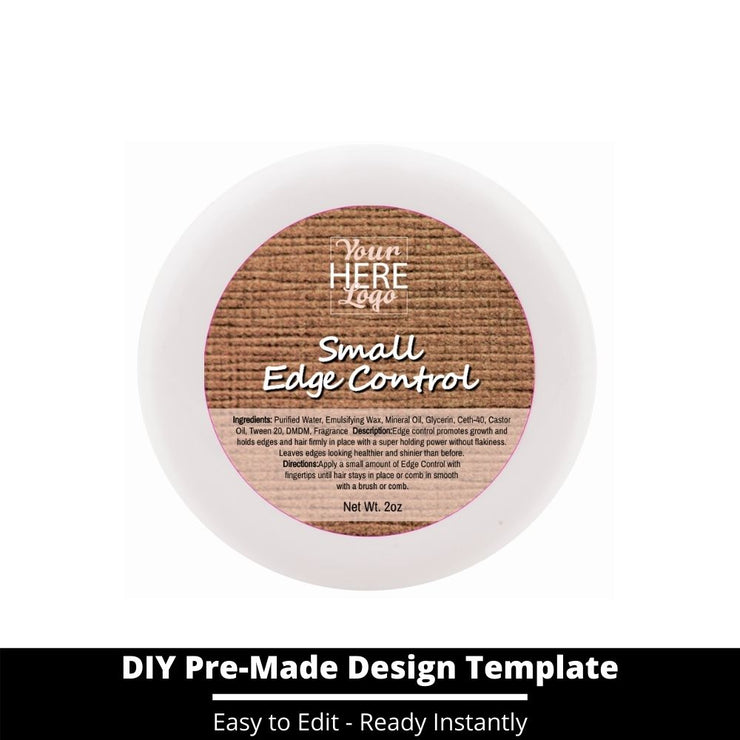 Small Edge Control Top Label Template 156