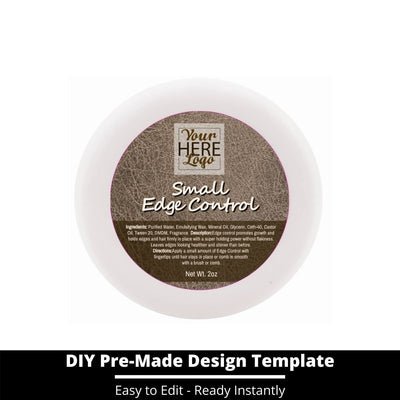 Small Edge Control Top Label Template 158