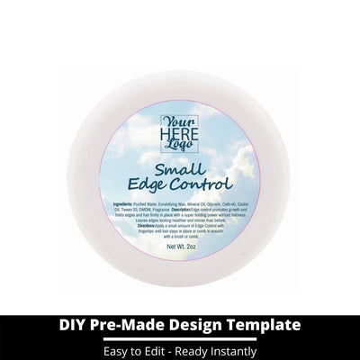 Small Edge Control Top Label Template 168