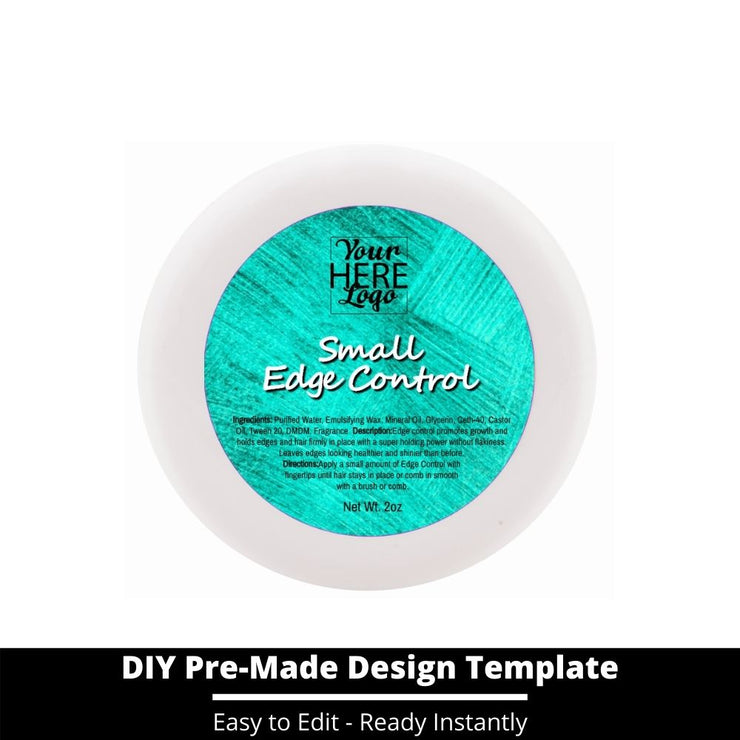 Small Edge Control Top Label Template 169
