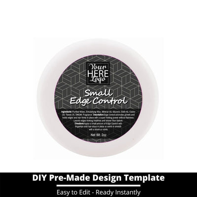 Small Edge Control Top Label Template 179