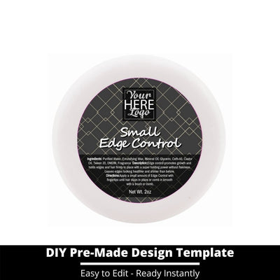 Small Edge Control Top Label Template 180