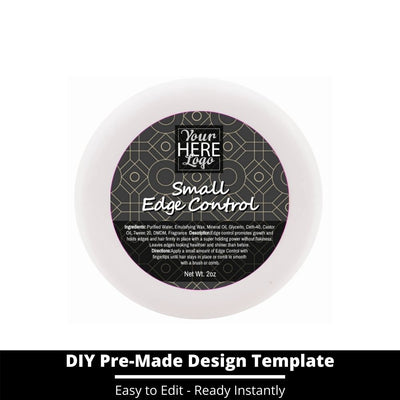 Small Edge Control Top Label Template 181