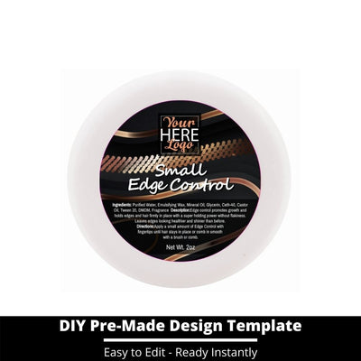 Small Edge Control Top Label Template 187