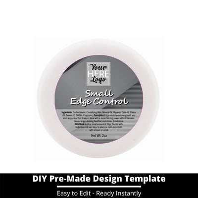 Small Edge Control Top Label Template 198