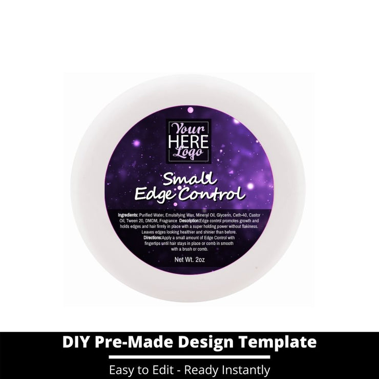 Small Edge Control Top Label Template 205