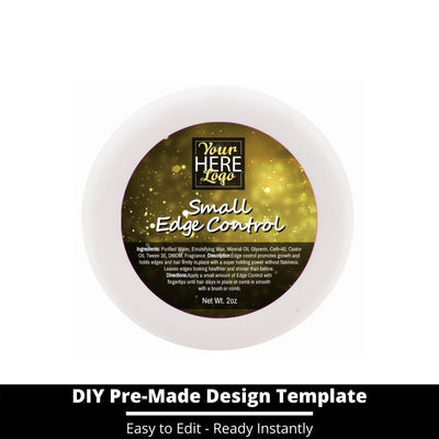 Small Edge Control Top Label Template 207