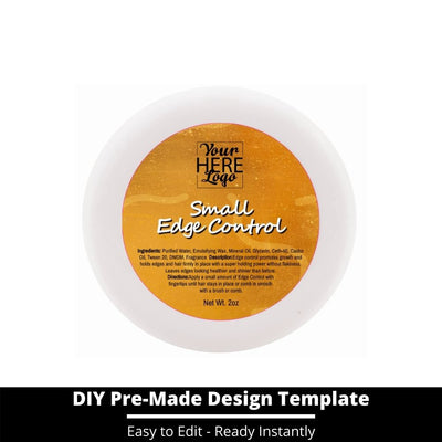 Small Edge Control Top Label Template 211