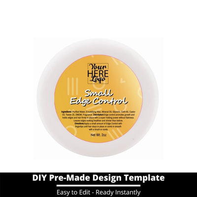 Small Edge Control Top Label Template 212