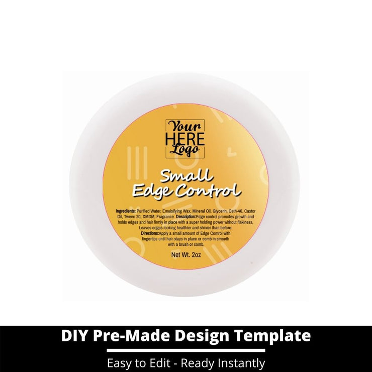Small Edge Control Top Label Template 212
