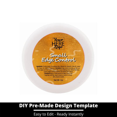 Small Edge Control Top Label Template 213