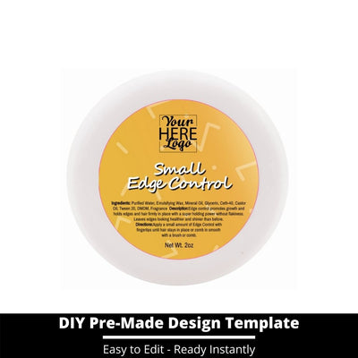 Small Edge Control Top Label Template 214