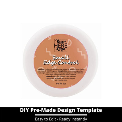 Small Edge Control Top Label Template 215