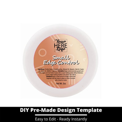 Small Edge Control Top Label Template 217