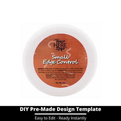 Small Edge Control Top Label Template 218