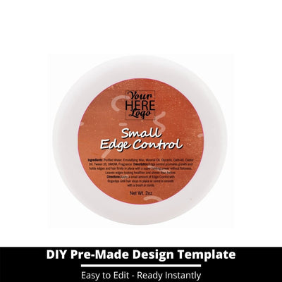 Small Edge Control Top Label Template 218