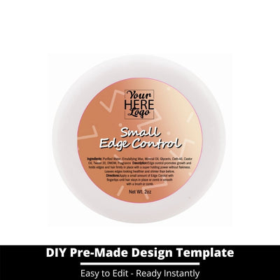 Small Edge Control Top Label Template 219