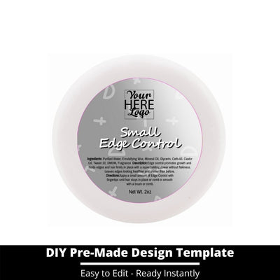 Small Edge Control Top Label Template 220