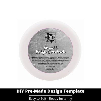 Small Edge Control Top Label Template 221