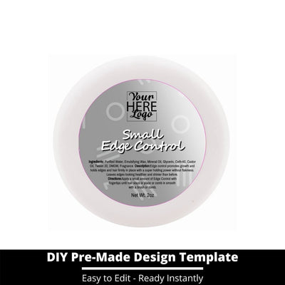 Small Edge Control Top Label Template 222