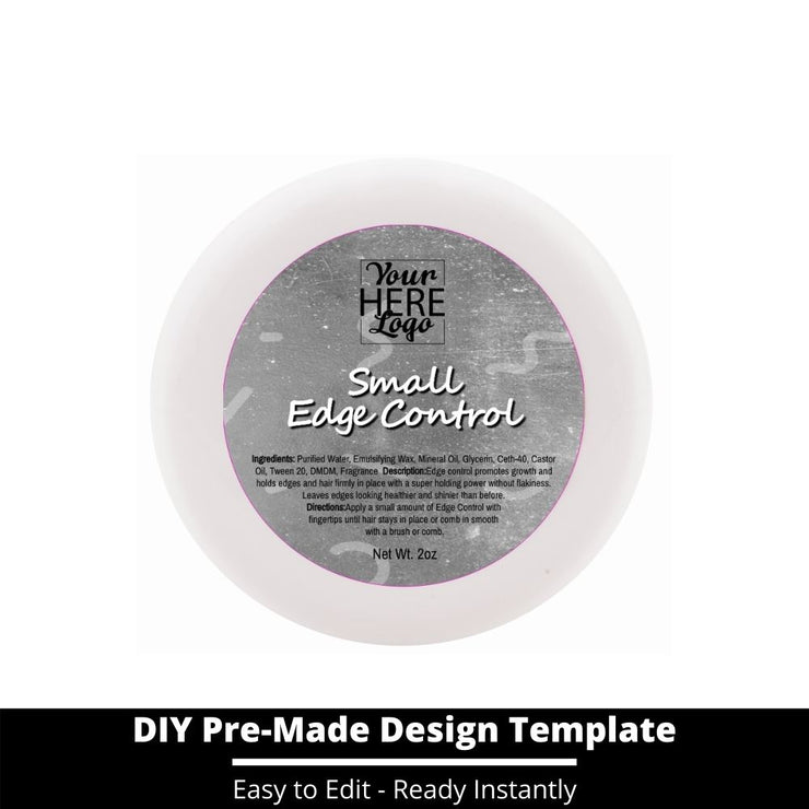 Small Edge Control Top Label Template 223