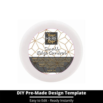 Small Edge Control Top Label Template 229