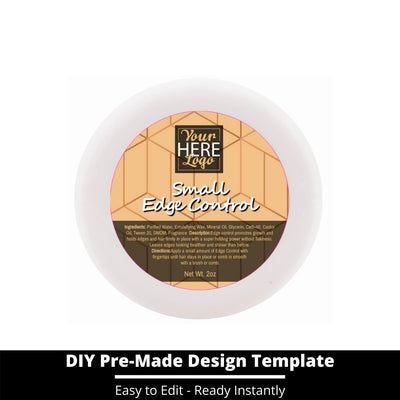 Small Edge Control Top Label Template 231