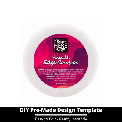 Small Edge Control Top Label Template 232