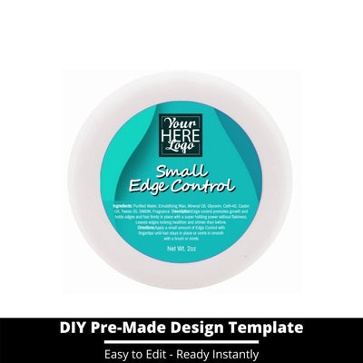 Small Edge Control Top Label Template 233