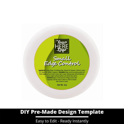Small Edge Control Top Label Template 234